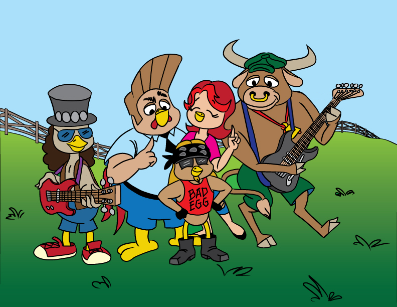 Boom Boom Chick's family portrait