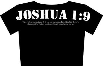 Joshua 1:9 : T-shirt design 1