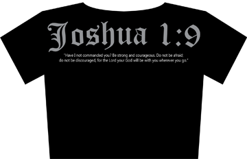 Joshua 1:9 : T-shirt design 2