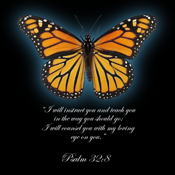Psalm 32-8 T-shirt design
